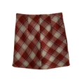 thumbnail image 4 of Women's Tennis Skirts Summer Women Style Autumn Winter High Waisted Plaid Woolen A Line Skirt Red L, 4 of 7