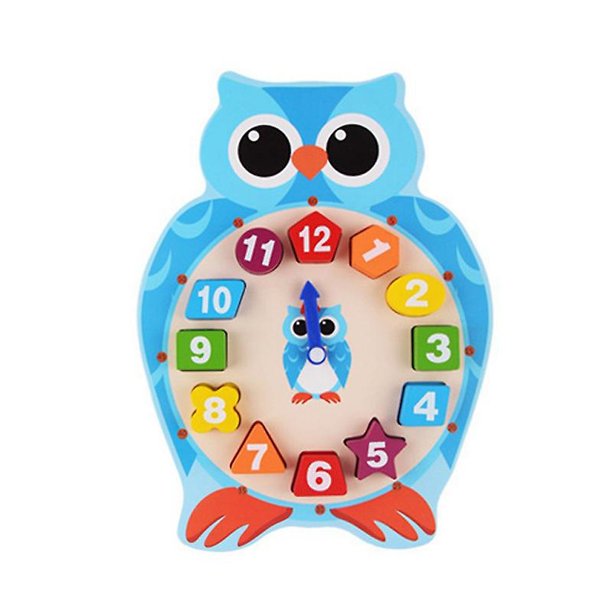 Owl Reloj de demostración de enseñanza Relojes de aprendizaje Tiempo de enseñanza de demostración grande