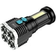 thumbnail image 3 of Nine Lights in One Brightest Outdoor Flashlight 1000 Lumens Led Flashlight 4pcs Led Light Rechargeable Powerful Torch Long Throw Up To 200 Meters in One Brightest Outdoor Flashligh, 3 of 9