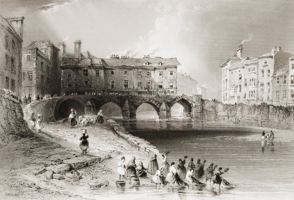 Old Boats Bridge Limerick Ireland Drawn By WHBartlett Engraved By EJ Roberts From The Scenery And Antiquities Of Ireland By NPWillis And JStirling CoyneIllustrated From Drawings By WHBartlett Publishe