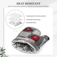 thumbnail image 5 of Disketp Cherries Laid Oven Mitts And Potholders Bbq Gloves-Oven Mitts And Pot Holders With Recycled Infill Silicone Non-Slip Cooking Gloves For Cooking Baking Grilling, 5 of 9