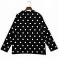 thumbnail image 5 of Chunky Cardigan Sweaters for Women, Comdrip Women's Open Front Cardigans Cute Flower Print Sweaters Crew Neck Button Down Trendy Fall Tops Coat Womens Cardigan Sweaters Black L, 5 of 8
