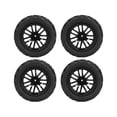 thumbnail image 2 of 4 Uds neumáticos RC neumáticos de micro orugas resistentes al desgaste de plástico negro con tuercas combinadoras para coches de Control remoto 1/8 para 1/10, 2 of 8