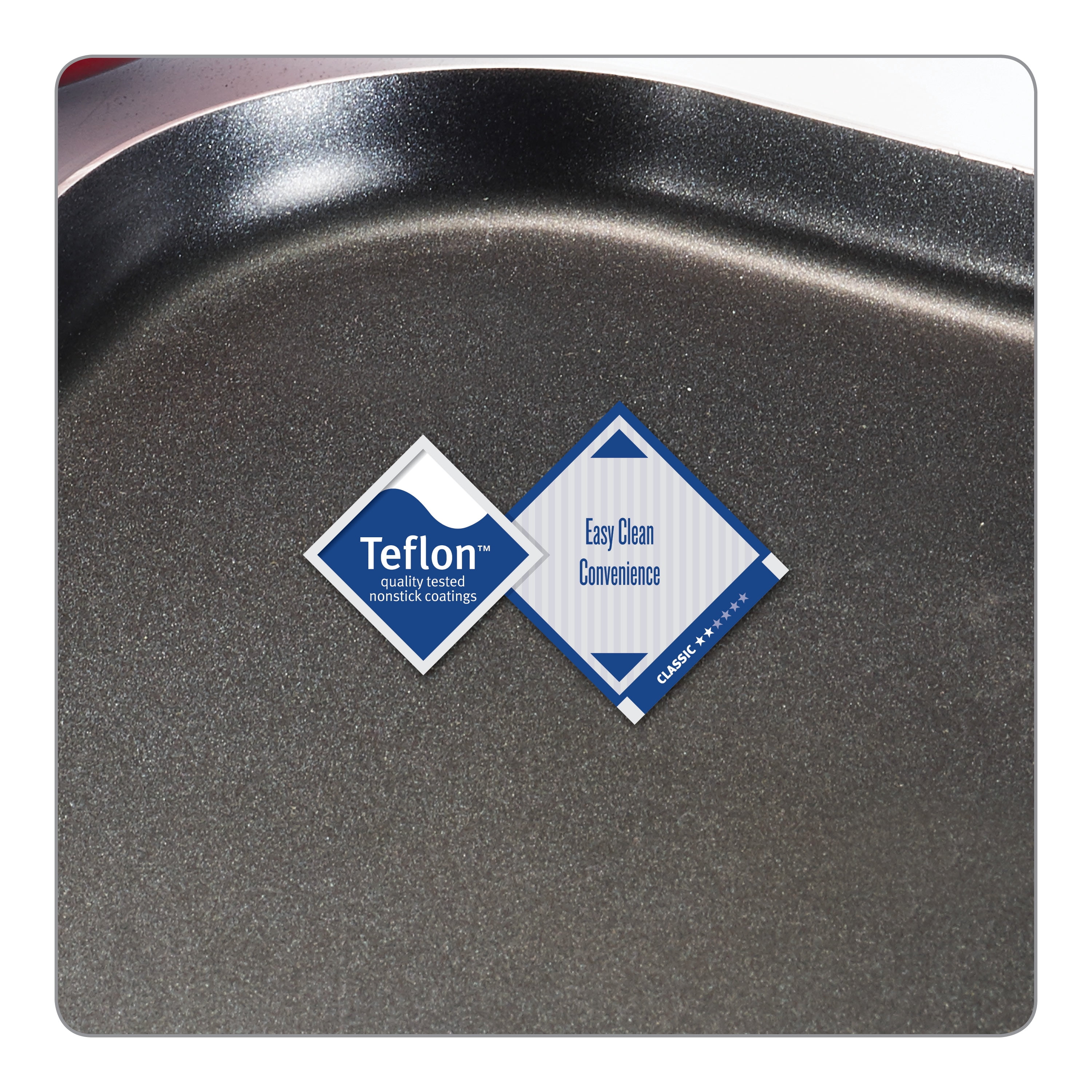 Tramontina Everyday Non-Stick Red Fry Pan & Griddle Set, 3 Piece, Black, Red