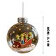 thumbnail image 3 of Adorno navideño de rana esférica de 8 cm para colgar con cordón dorado | Llavero redondo con textura 3D para árbol de Navidad, ideal como regalo para casa, oficina, coche, dormitorio o envoltorio., 3 of 5
