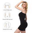 thumbnail image 4 of SHAPERX Women‘s Strapless Shapewear Slips for Under Dresses Tummy Control Slimming Seamless Body Shaper Slips, 4 of 9