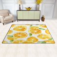thumbnail image 3 of Orange Pattern Soft Polyester Area Rug 60''x39'', Non Slip, Memory Foam, Water Absorbent, 3 of 7