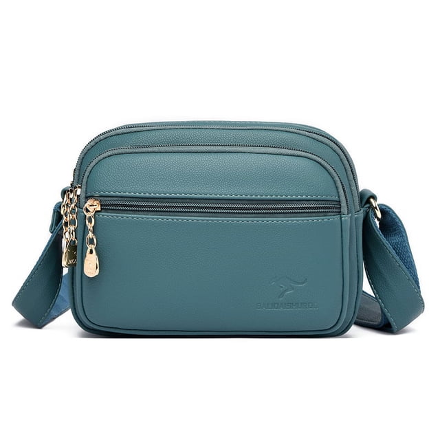 Bolso de moda para mujer, bolso de mamá para mujer, bolsos de mano, bolso de hombro de PU (azul lago)