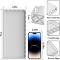 thumbnail image 3 of SHIBA-Vanity Tray for Bathroom Counter - Small Rectangle Decorative Tray 11 Inch Batroom Countertop Tray Organizer for Perfume Makeup Cosmetic Jewelry (White), 3 of 4