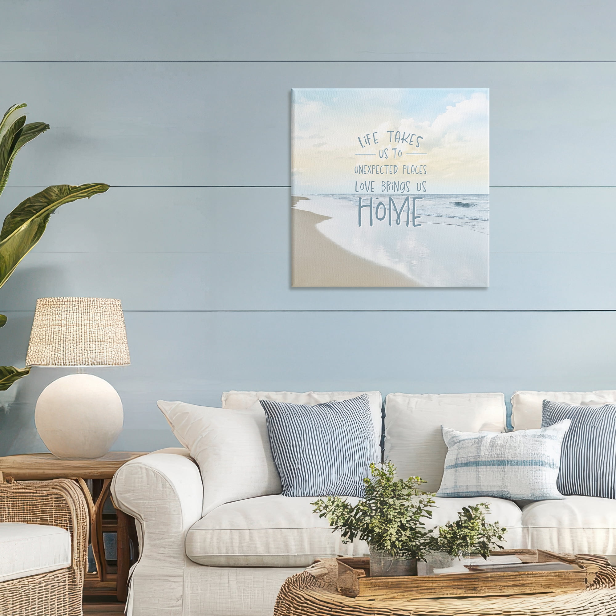 Stupell Industries Love Brings Us Home Inspiration Canvas Wall Art, design by Natalie Carpentieri
