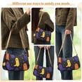 thumbnail image 4 of FORMRS Womens Shoulder Bag with Chain Strap Clutch Purse Cute Tote Handbag, Halloween Colorful Ghosts, 4 of 7