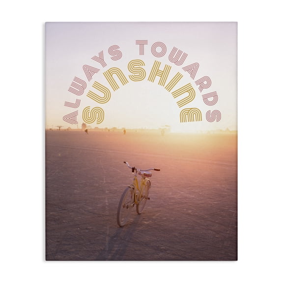 Stupell Industries Mid-Century Always Towards Sunshine Phrase Canvas Art, 16 x 20, by Two If By Sea Studios
