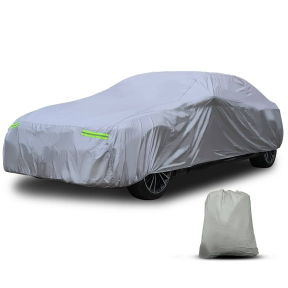 Tuqiang Universal for Car Cover Waterproof All Weather Fit Sedan Length 190"-200"