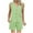 Green, variant on Womens Elegant 2 Piece Outfits Plaid Gingham Sets Sleeveless Button Blazer Vest Shorts Matching Lounge Set