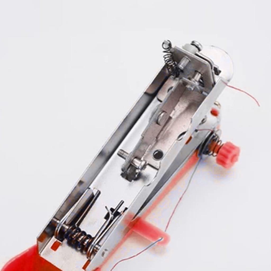 3 Pcs Handheld Sewing Machine,Mending Machine,Single Thread Machine For Quick Repairs,Portable Handheld Sewing Machine,Small Manual Sewing Machine,Small Stitching Machine For Home Travel,Red