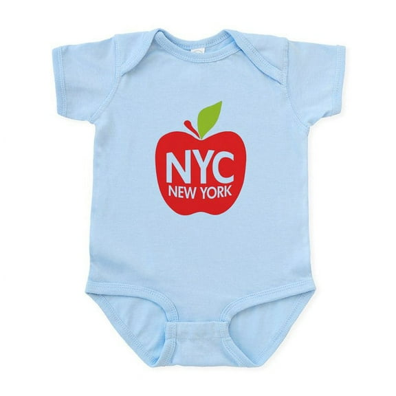 CafePress - Big Apple Green NYC Infant Bodysuit - Baby Light Bodysuit, Size Newborn - 24 Months