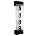 thumbnail image 2 of Outdoor Solar House Number Plate Plug-In Door Light Wall Lamp Digital Waterproof Villa Address Sign, 2 of 9