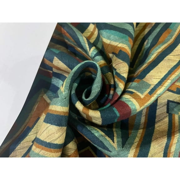 100% linen European linen digital print fabric 58" wide [15381]