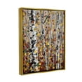 thumbnail image 3 of Stupell Industries Autumn Birch Trees Abstract Leaves Landscape Painting Gold Floater Framed Art Print Wall Art, 3 of 6