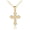 Two-tone Yellow, variant on Solid 10K/14K Gold Orthodox Cross Necklace (14K Two-tone Yellow Gold, Pendant)