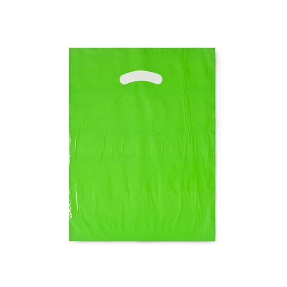 Pack Of 1000, 9" x 12" Solid Citrus Super Gloss Recycled Plastic Bags 1.25 Mil Made in USA