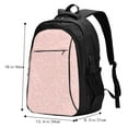 thumbnail image 5 of Balery Rabbit And Flower Print USB Charging Backpack for Men and Women - Water-Resistant, Anti-Theft Laptop Backpack with USB Port for Travel, Work, School, and College, 5 of 7