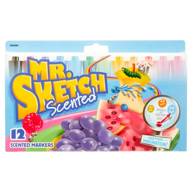 Mr Sketch Scented Chisel Tip Marker Set 12 Color Walmart Com