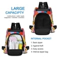 thumbnail image 6 of FORMRS Women's Travel Backpack Purse Anti-Theft Hidden Pockets Casual Shoulder Bag, Purple Triangles, 6 of 7