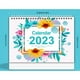 thumbnail image 2 of Calendario de Escritorio PequeñO 2023, DiseñOs Mensuales Coloridos de 9 Pulgadas X 7,3 Pulgadas, para Planificar y Organizar para el Hogar o la Oficina B, 2 of 9