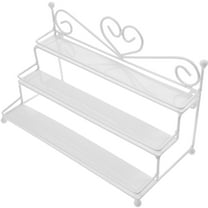 Homoyoyo Nail Display Rack Nail Polish Organizer Holder Metal White 1Pack 10.6X6.9X6.7In