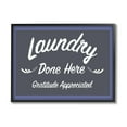 thumbnail image 2 of Stupell Industries Laundry Done Here Vintage Phrase Typography Painting White Framed Art Print Wall Art, 2 of 5