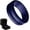 Blue, variant on Silicone V Style Wedding Ring Engagement Ring Silicone Rubber Wedding Bands for Men Women Couples Rings (Black, 14)