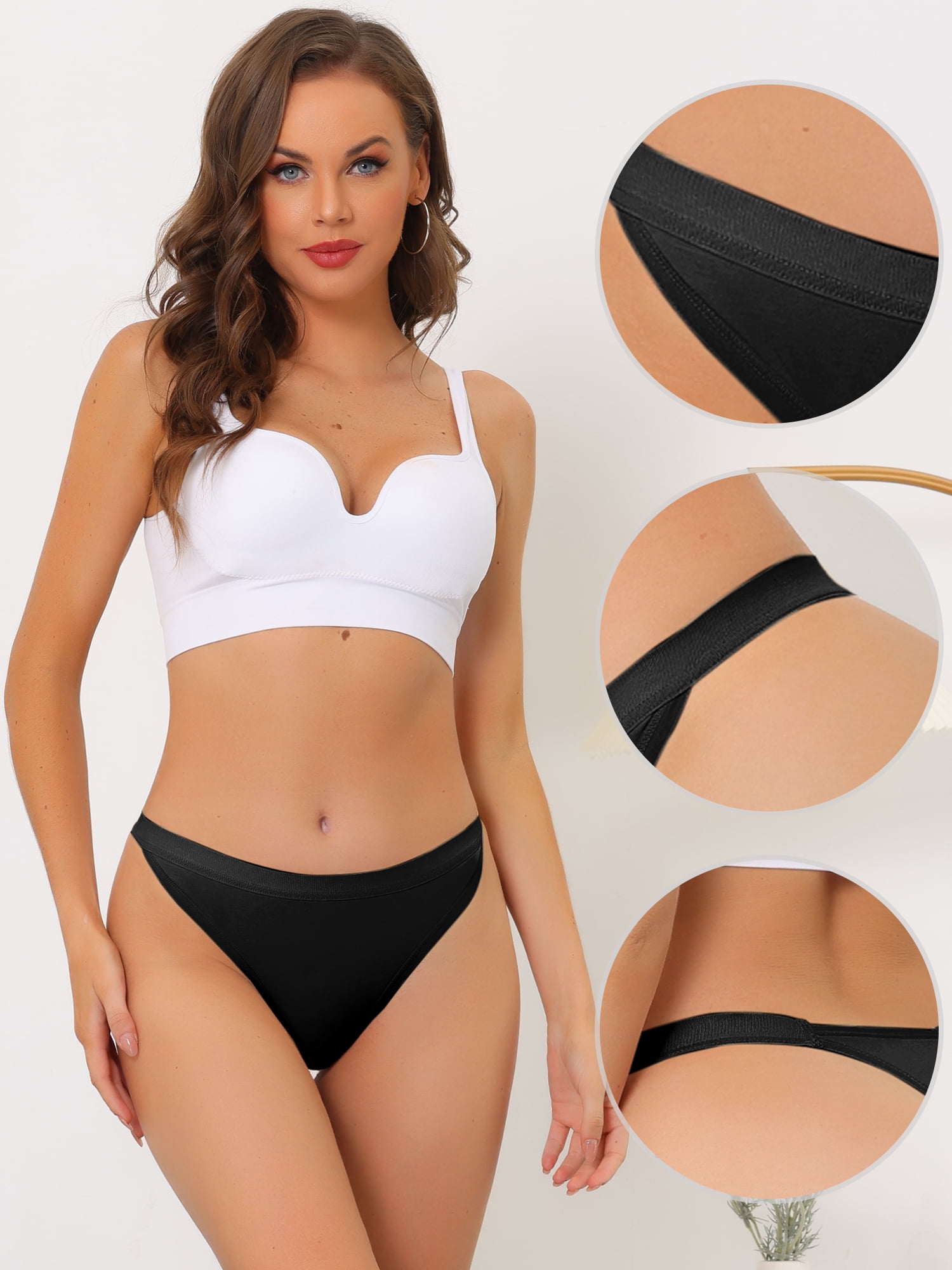 Unique Bargains Women's High Rise Airflow Thongs L Light Pink/Hot Pink/Beige/Red/2 Black