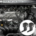 thumbnail image 2 of Unique Bargains 5/32" Fuel Line Quick Connector ID Hose for 1/4" SAE Male Connector Female to Barb 90 Degree Quick Adapter Seal Fittings Plastic Gray 2 Pcs, 2 of 6