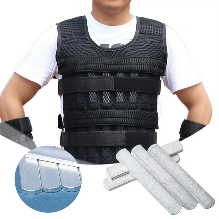 Stealthy Fitness Gear Universal Electroplated Weighted Steel Leg Arm Bands Vest Backplate Integrated Steel Bars For Enhanced Workouts Walmart