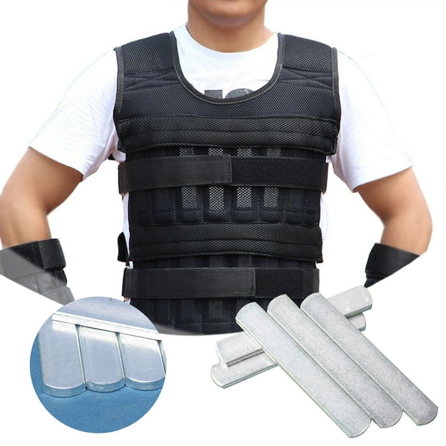 Universal Electroplated Steel Weighted Fitness Gear Integrated Arm Leg Bands Vest Backplate System For Enhanced Strength Training 5PCS