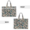 thumbnail image 4 of Handbag File Bag 15×10.6in Large Capacity Double Pocket Designed For Work Travel Travel Shopping Leopard Print Style Paleturquoise_3, 4 of 8