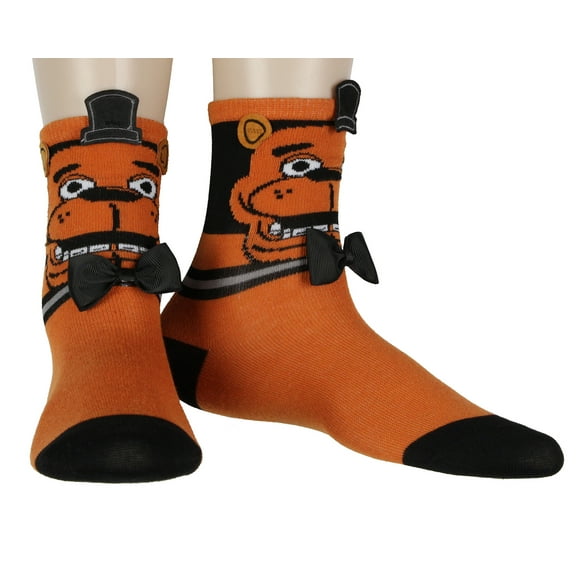 Five Nights At Freddy's FNAF Boys' Freddy Fazebear Soft And Stretchy Kids Crew Socks 1 Pair