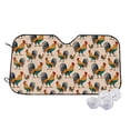 thumbnail image 2 of Picia Rooster Curved Windshield Sunshade Accordion Folding Style Auto Shade for Car Truck SUV Van Blocks UV Ray Sun Visor Protector -Medium, 2 of 7
