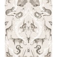 thumbnail image 3 of Galerie Wallcoverings  Bazaar Jungle Menagerie Damask Non-woven Metallic Wallpaper Roll 33 feet x 21 inches - Yellow, 3 of 5