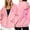 Pink, variant on Womens Zip Up Hoodies with Pink Ribbon Printed Cancer Awareness Tunic Sweatshirts Long Sleeve Track Jackets with Pockets Fall Winter Tops (Pink, XXL)