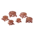 thumbnail image 4 of 6 piezas de puestos de exhibición de madera, soporte de piedra globo de bola, decorativa, artesanía, base de huevos Bachhalter para la decoración de r, 4 of 9
