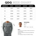 thumbnail image 5 of QDG Men's Pajama Set Soft Henley Neck Long Sleeve Top and Pants Brushed Ribbed Lounge Sleep Sets, 5 of 7