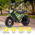 thumbnail image 2 of MotoTec 24v 250w (HP120E) Electric Powered Mini Bike Green, 2 of 6
