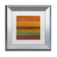 thumbnail image 2 of Trademark Fine Art "Orange Line" Canvas Art by Michelle Calkins, White Matte, Silver Frame, 2 of 4