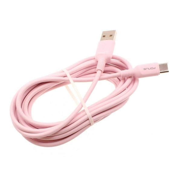 For TCL 40 XE 5G, 30 XE 5G - Pink 10ft Long USB-C Cable, Charger Cord Power Wire Type-C Fast Charge Sync J8V