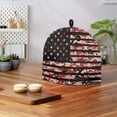 thumbnail image 3 of HELLHERO Not Easily Deformed Polyester Canvas Tea Cozy with Lightweight for Kitchen Camouflage American Flag Design, 3 of 7