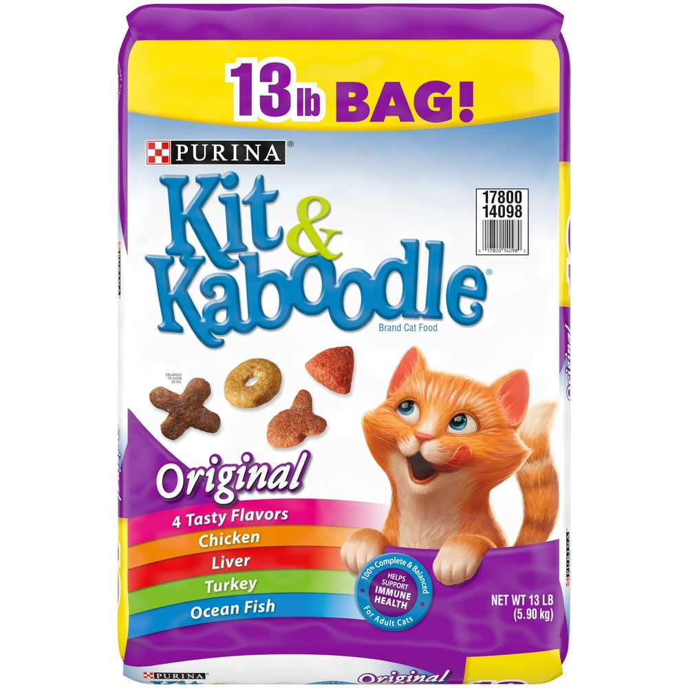 Purina Kit & Kaboodle Dry Cat Food, Original 13 lb. Bag