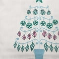 thumbnail image 2 of Simply Daisy Ice Colored Beach Tree Christmas Soft Spun Polyester Decorative Throw Pillow, 16" x 16", 2 of 4