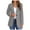 Grey, variant on Blazers for Women Bussiness Casual Suit Coat Long Sleeve Button Down Solid Lapel Suits with Pockets Jackets for Women Black L